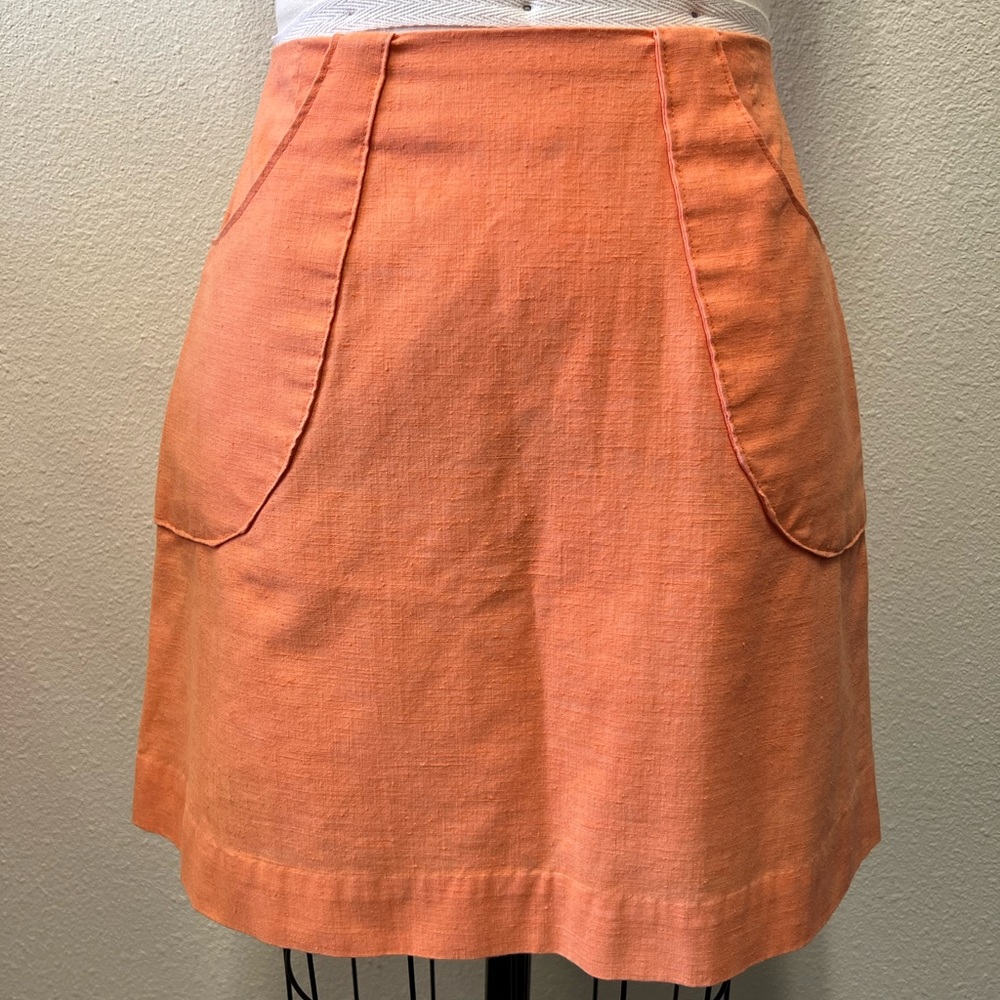 Vintage 1960’s Handmade Orange Skirt